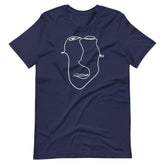 Abstract Minimal Line Art Drawing of a Face 10012020 Short-Sleeve Unisex T-Shirt, Tees, $ 40.44, A Moment Of Now™